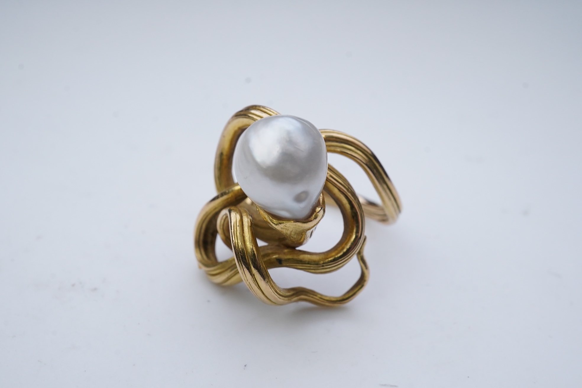 A pearl ring